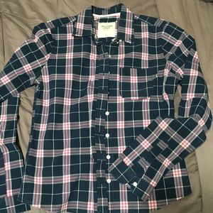 plaid button-up shirt from abercrombie
